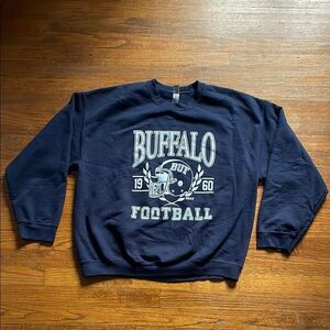 Buffalo Football Navy Blue Sweatshirt
